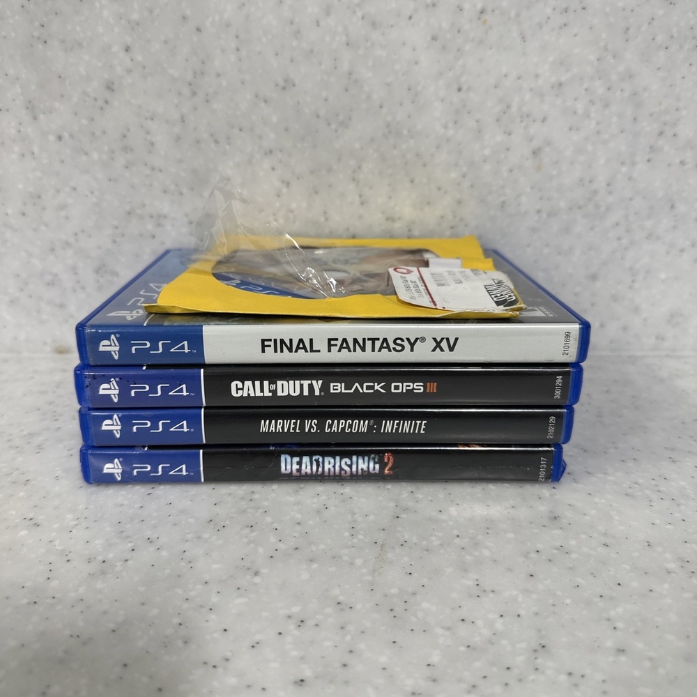 PS4 Game‎ Lot Bundle (5 Games) Dead Rising 2, GTA V, Marvel vs Capcom Infinite